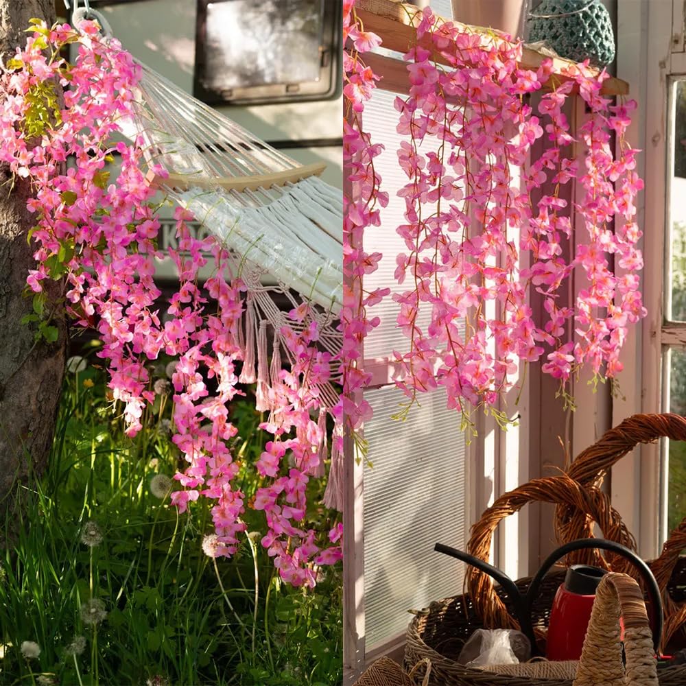 YRIOWMI office decor with cherry blossoms brings subtle seasonal color.