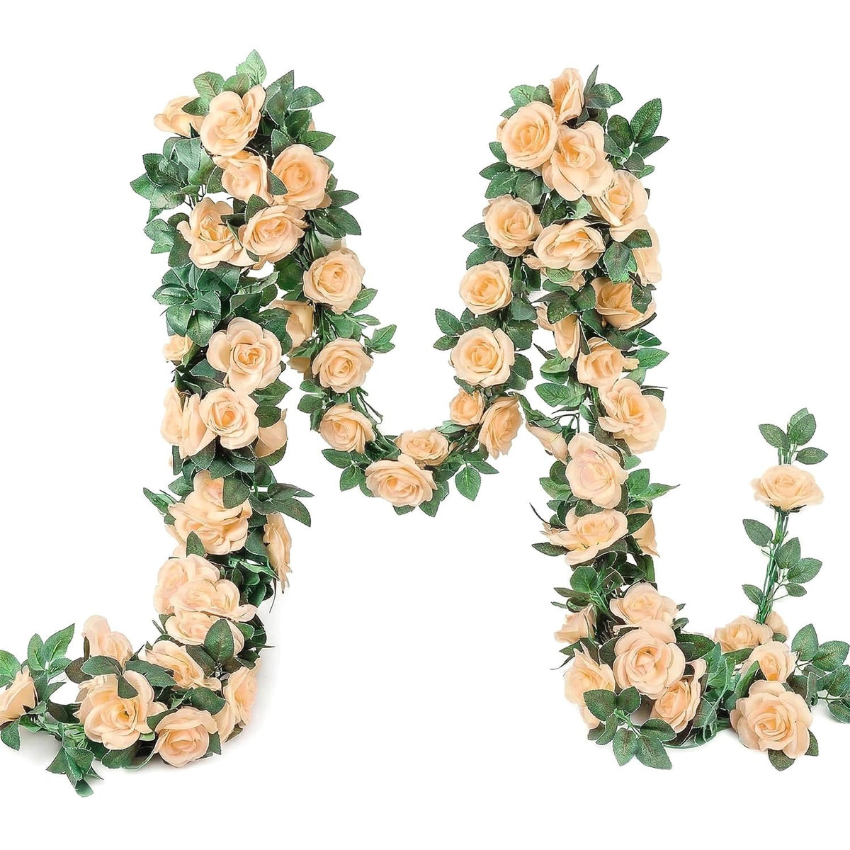YRIOWMI rose vine 7.5ft with 9 lifelike roses for elegant arch decor