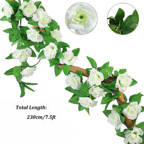 YRIOWMI silk leaves with textured veining for realistic garden styling.