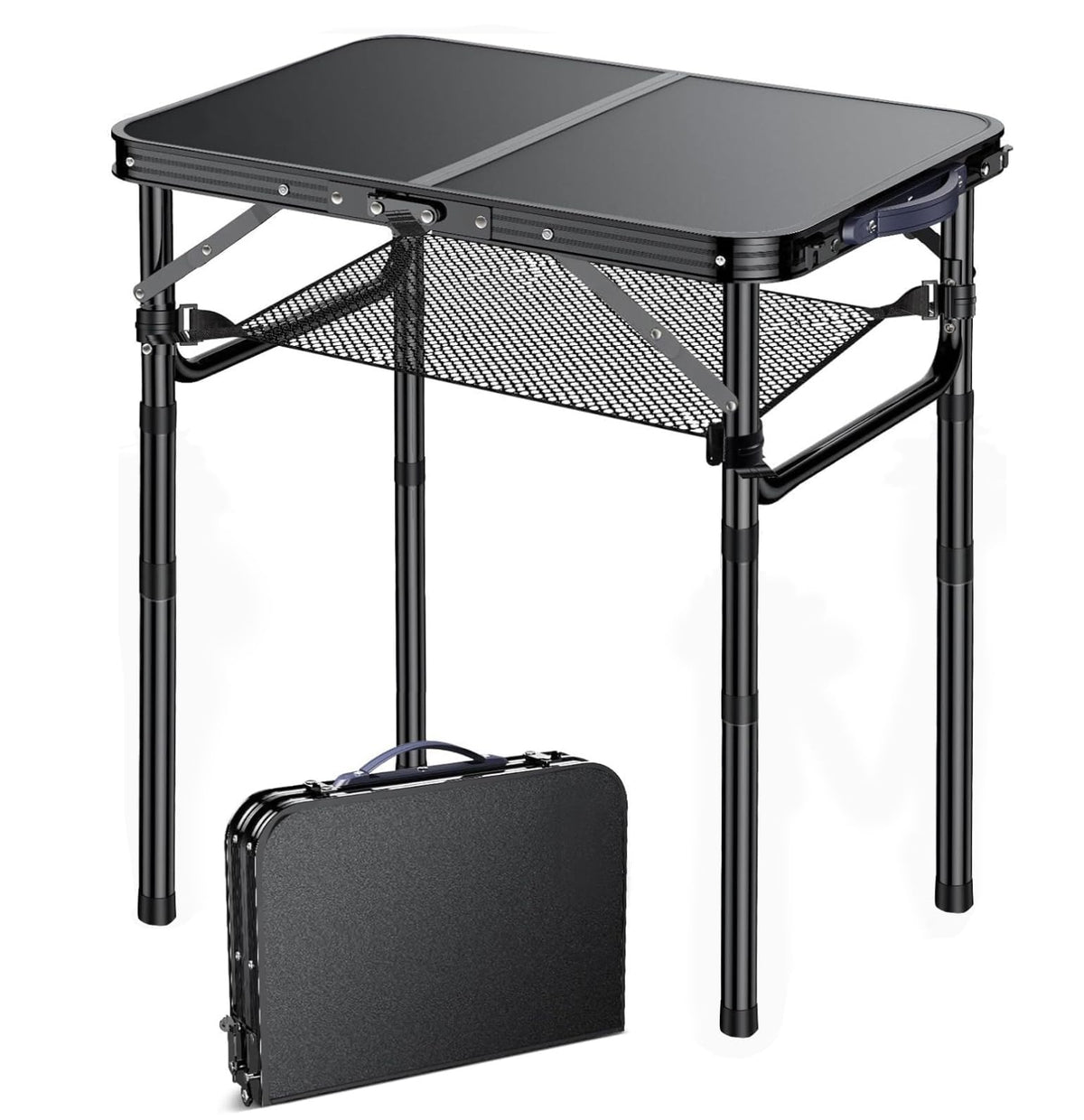 Yriuat folding TV tray adjustable height for couch meals or work