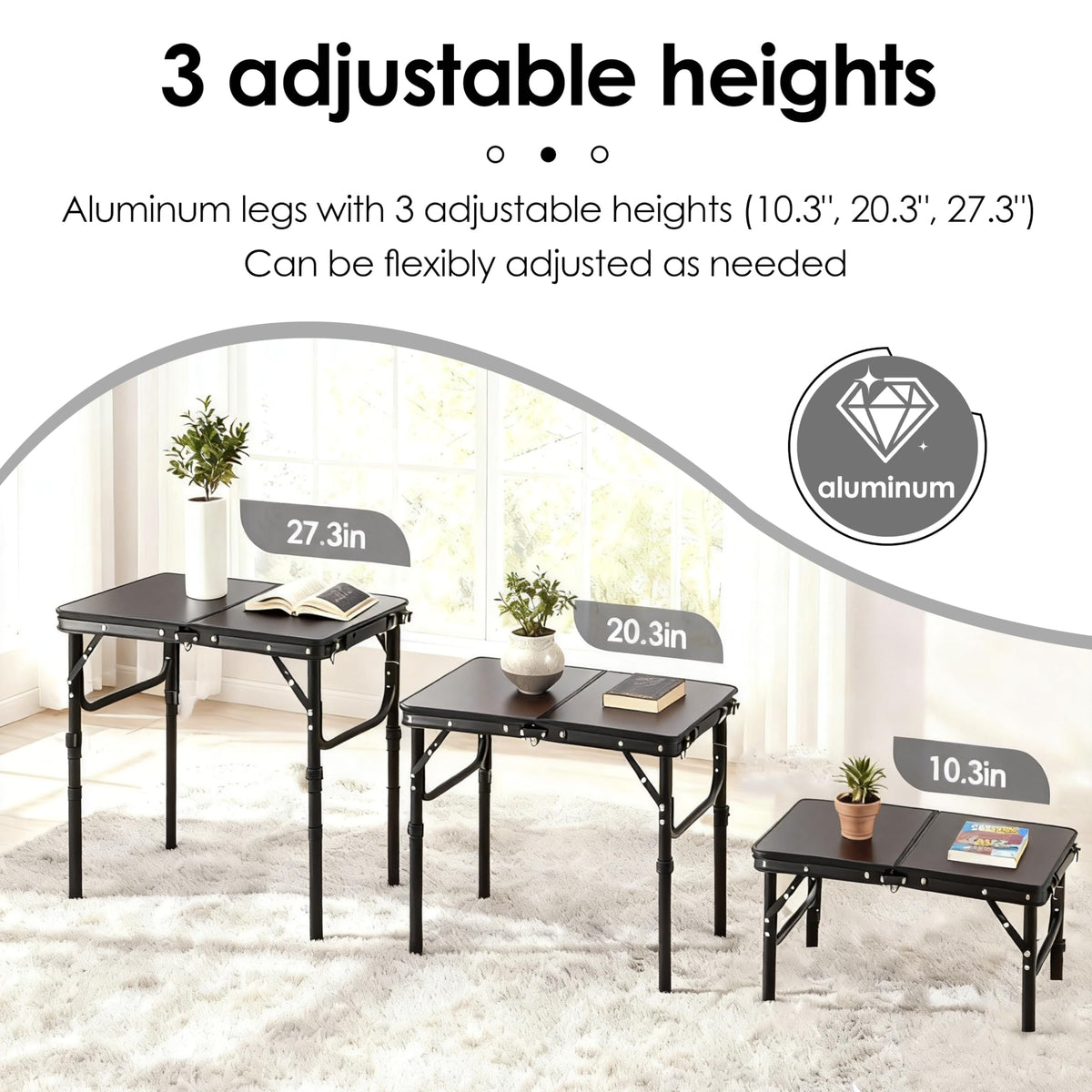 Yriuat foldable tray folds to compact size for storage