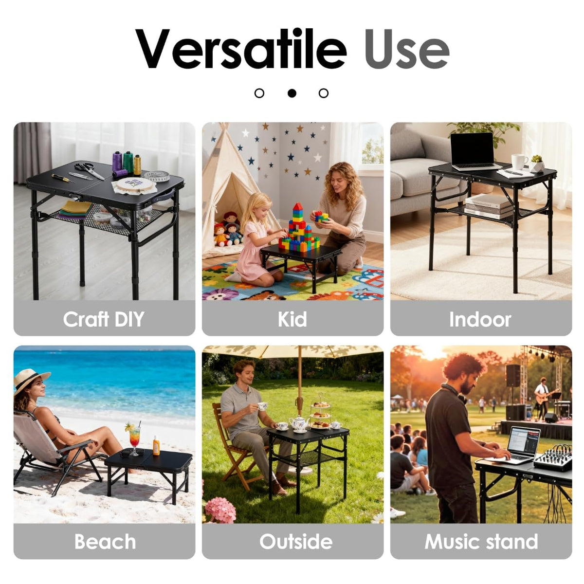 Yriuat indoor-outdoor tray ready for picnics camping or couch