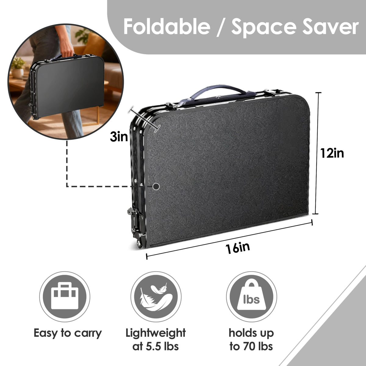Yriuat built-in mesh storage and S-hooks organize essentials