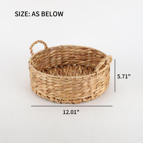 YRLSOTGE wicker basket with double handles for easy transport between rooms.