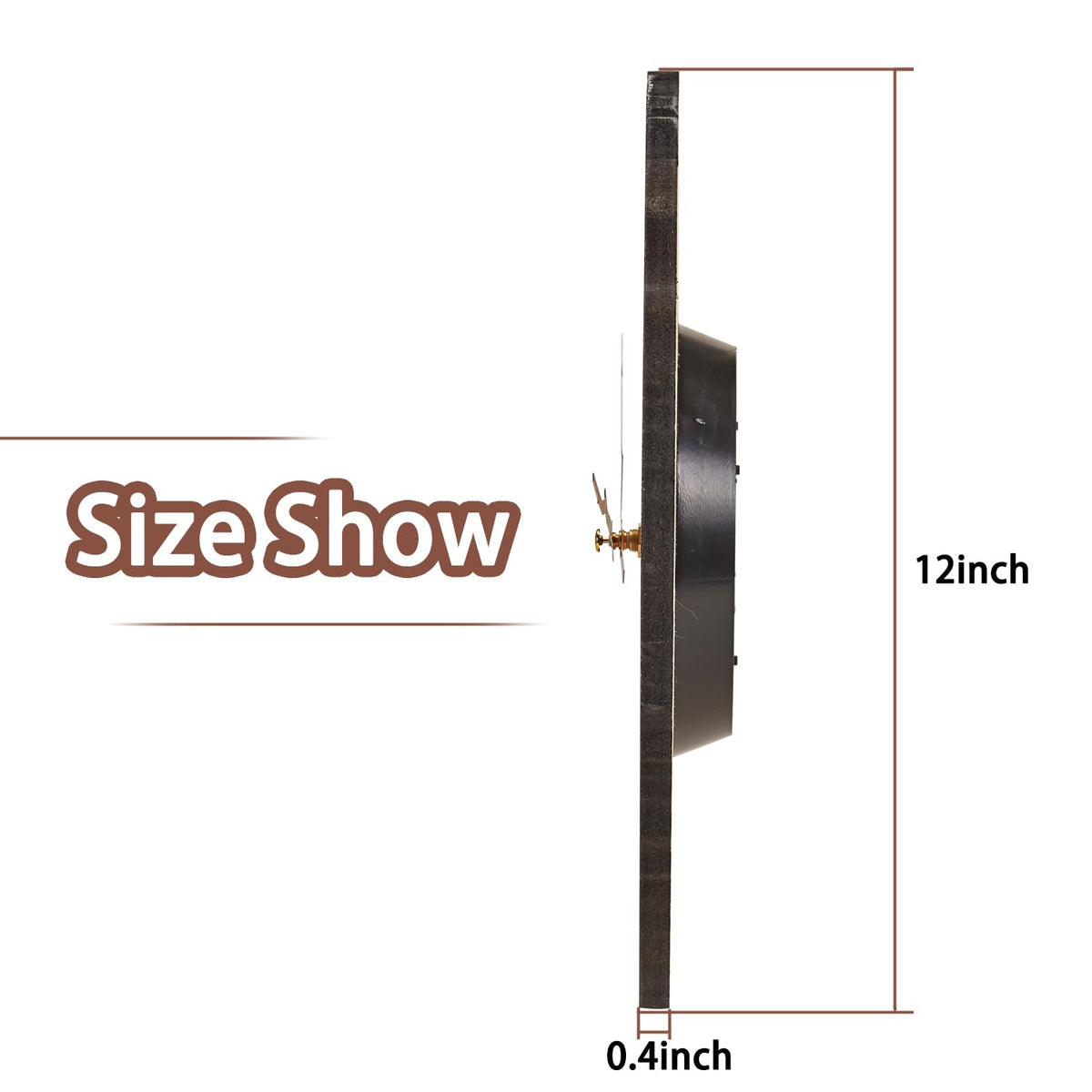 YRUDMBIN Wall clock battery-operated for easy setup in kitchens and bedrooms