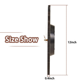 YRUDMBIN Wall clock battery-operated for easy setup in kitchens and bedrooms