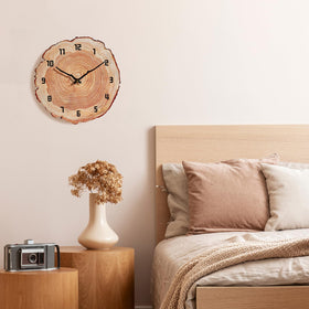 YRUDMBIN Wall clock with easy-hang hooks for quick installation