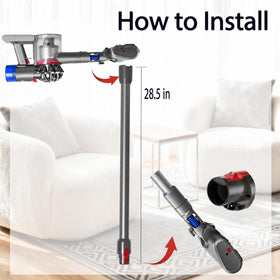 YRUKOMU Dyson V11 wand replacement with reliable, tool-free connection