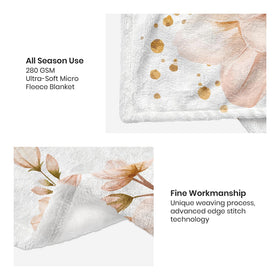 The YSBLGWE soft flannel blanket is machine washable for easy care.