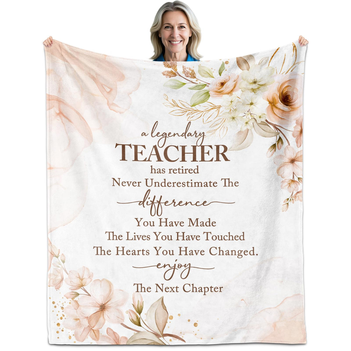 The YSBLGWE teacher retirement blanket 50x60 offers cozy evenings.