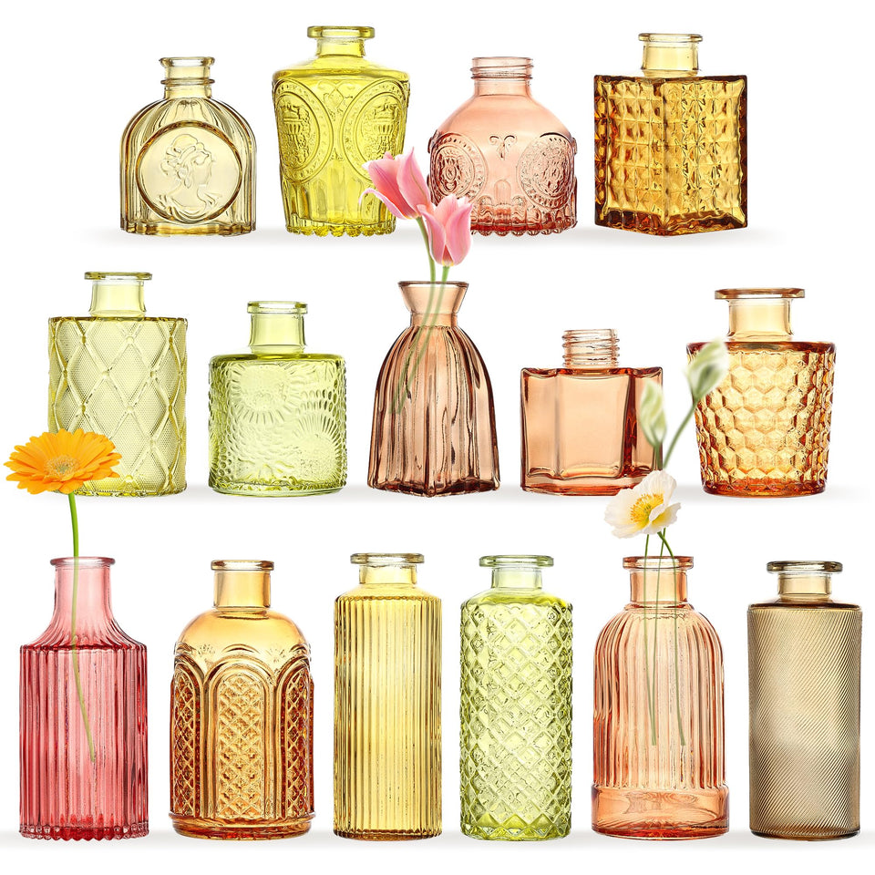 ysnn colored bud vase set collection 15 designs to elevate table decor