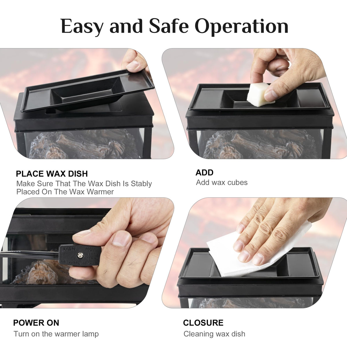 YSong clear side panel shows the shimmering LED glow and fragrance release.