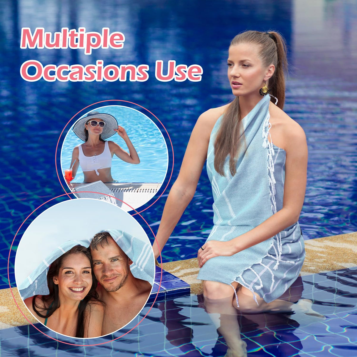YSYJ gift-ready blue towel bundle ideal for celebrations