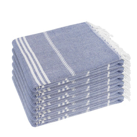 YSYJ Turkish beach towel six-pack 36x71 laid flat for sand-free comfort.