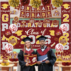 YTGUVBK class of 2026 backdrop creates a focal photo zone for memories