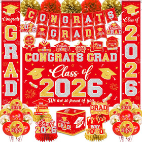 YTGUVBK congrats grad 2026 banner creates a bold photo backdrop for graduation celebrations