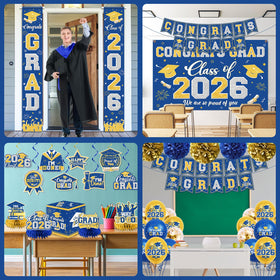 YTGUVBK Graduation hanging swirls create festive movement.