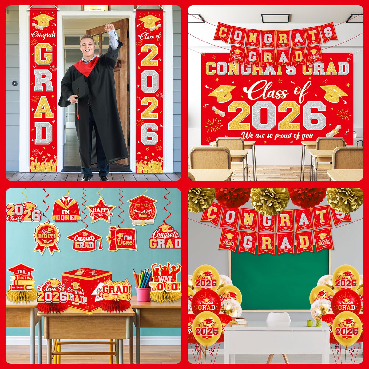 YTGUVBK graduation hanging swirls decorate ceilings and walls with motion and shine