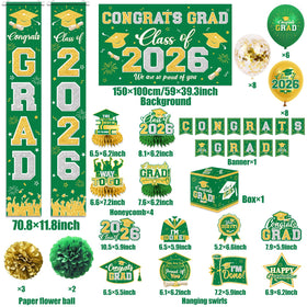 YTGUVBK graduation honeycomb centerpiece, elevates table décor.