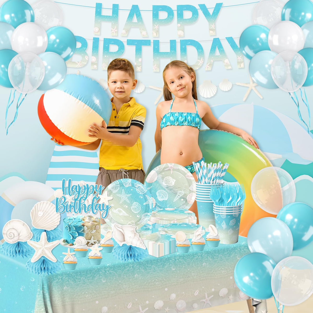 YTGUVBK seashell cake toppers decorate desserts with a nautical touch
