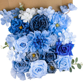 yuagolle blue silk austin rose showcased for elegant centerpiece ideas