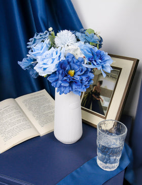 yuagolle dahlia blue-gradient enhancing texture in arrangements
