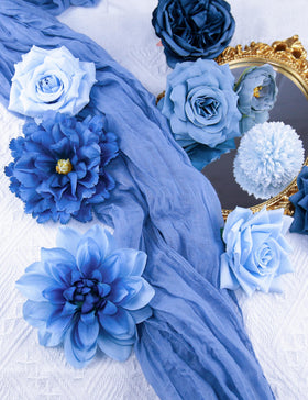 yuagolle hibiscus in dark-blue for a bold decor touch