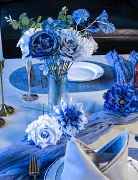 yuagolle rose royal-blue as a vibrant centerpiece focal point