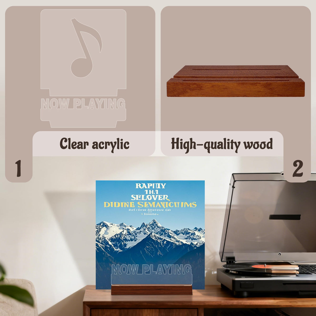 YuanDian three part setup is easy to assemble on a shelf