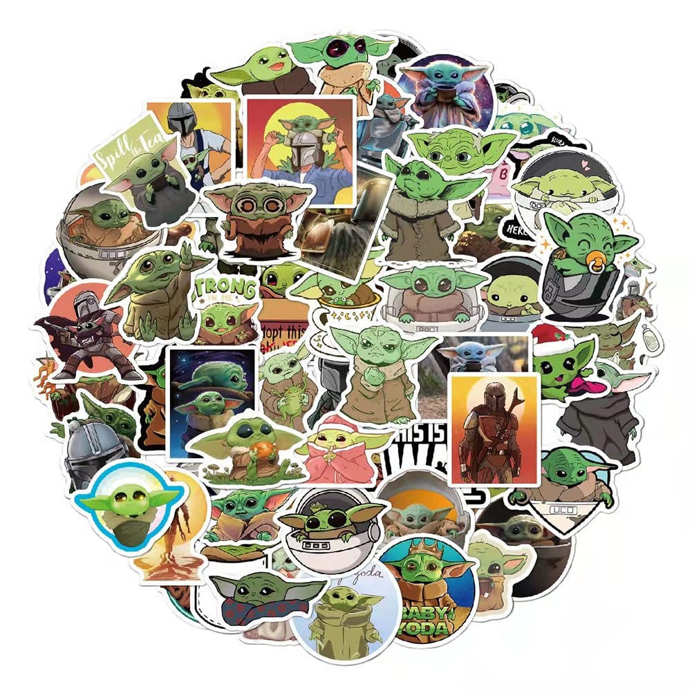 YUANHUISHENG Yoda stickers pack for versatile decorating and labeling