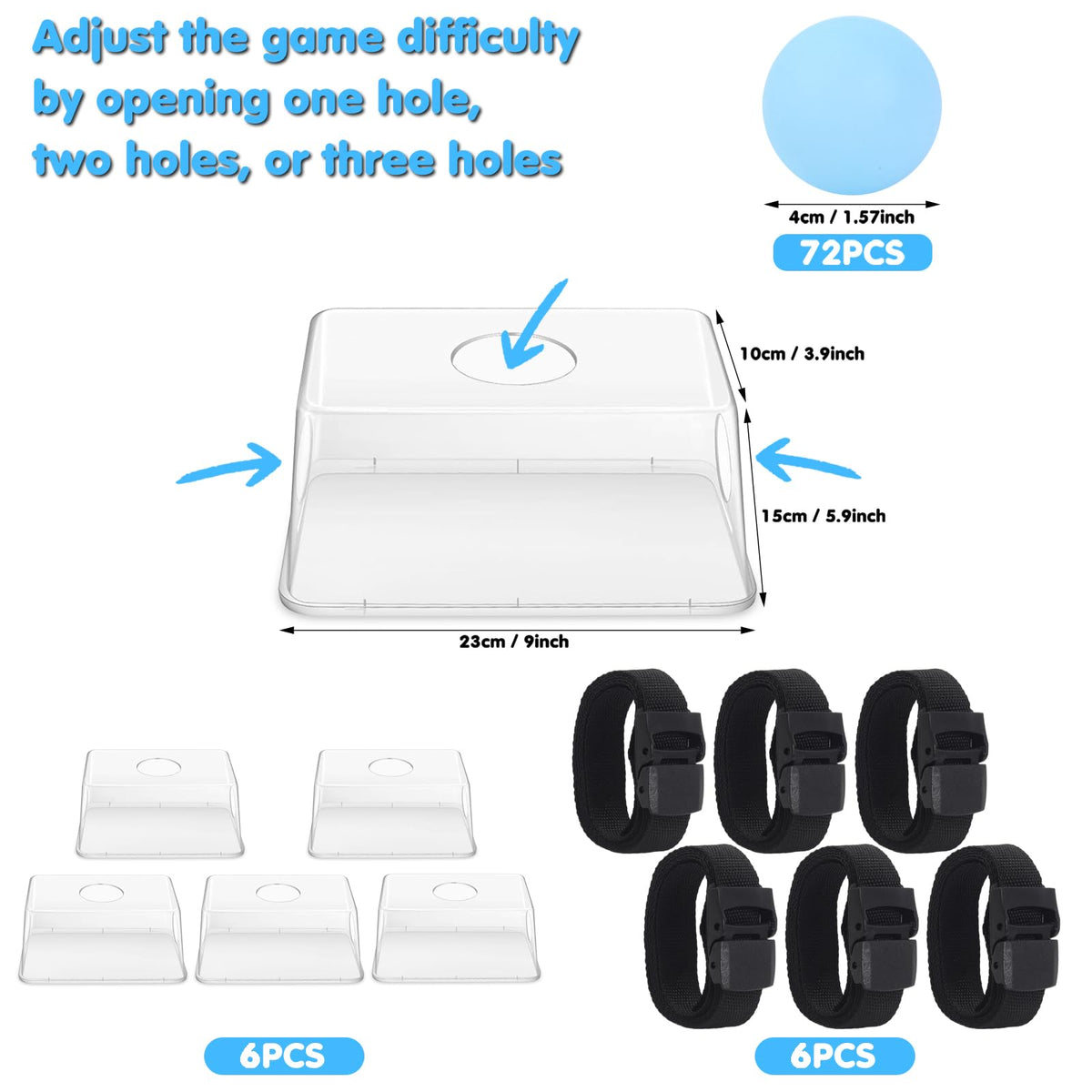 YUBAIHUI premium blue hip game boxes ensure stable shaking fun.