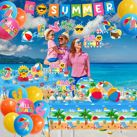 YUCPOJU beach tablecloth provides vibrant backdrop and seaside-ready protection.