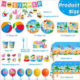 YUCPOJU summer dinner plates sturdy plates for serving at outdoor parties.