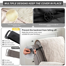 YUEANG recliner cover beige look adds clean modern touch to living space