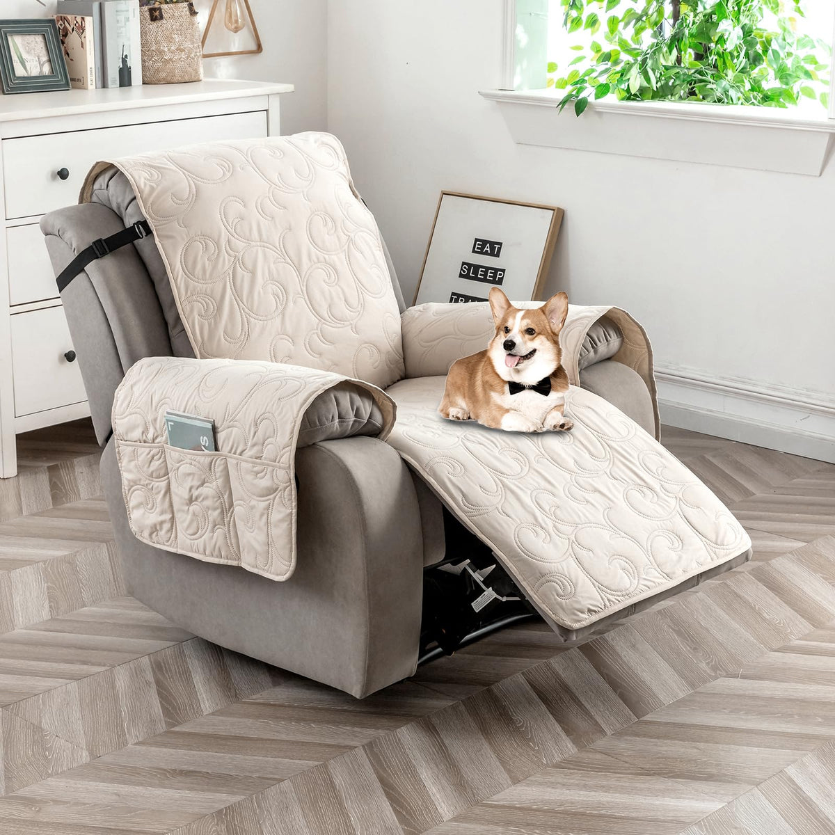 YUEANG recliner cover washable and pet-friendly for easy maintenance