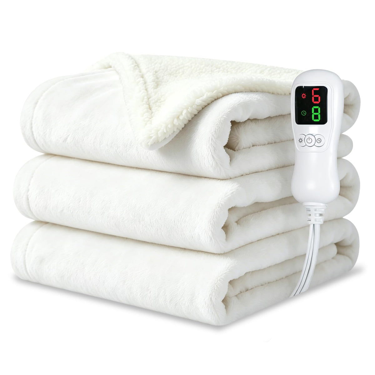 Yueco electric blanket full-size 72x84 warming evenly for bed or couch