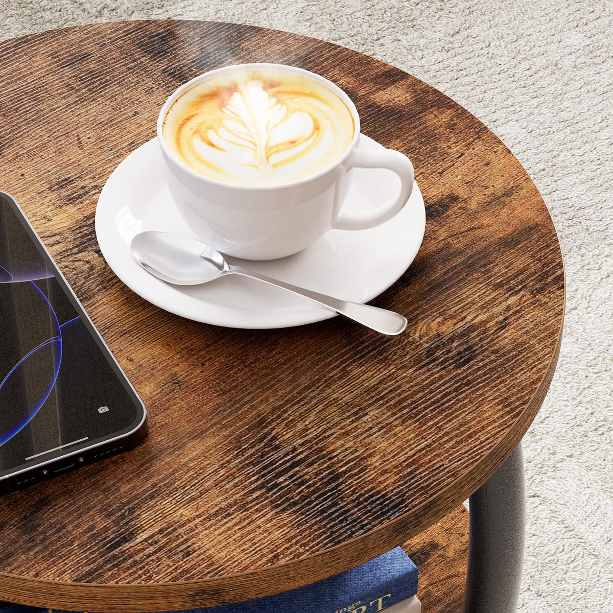 Rounded edges on Yuede table reduce bumps for safer use.