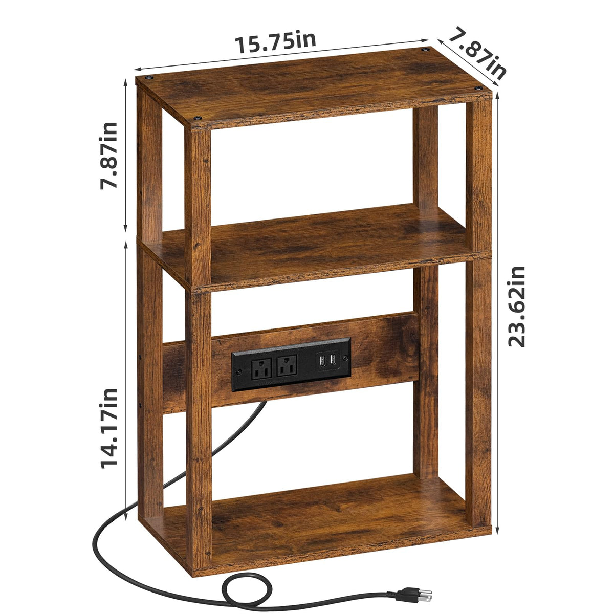 YUFAM lower shelf organizes magazines and small essentials in a living area.