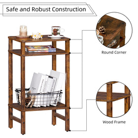 YUFAM solid wood pillars provide strong support for everyday items