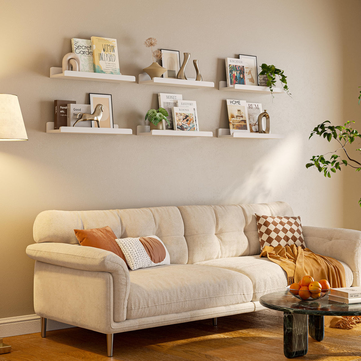 YUFLINX decorative covers conceal drill holes for a clean look.
