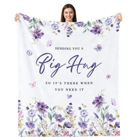 Yufobel hug blanket with soft double sided fleece offers warm couch comfort.