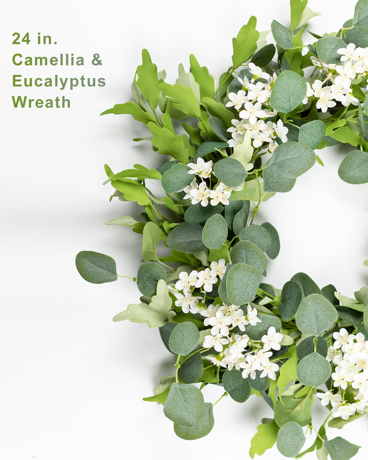 Indoor-outdoor wreath display by YUGALI enhancing year-round décor.
