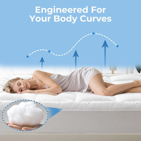 YUGYVOB breathable-fabric topper promotes cooler, drier nights