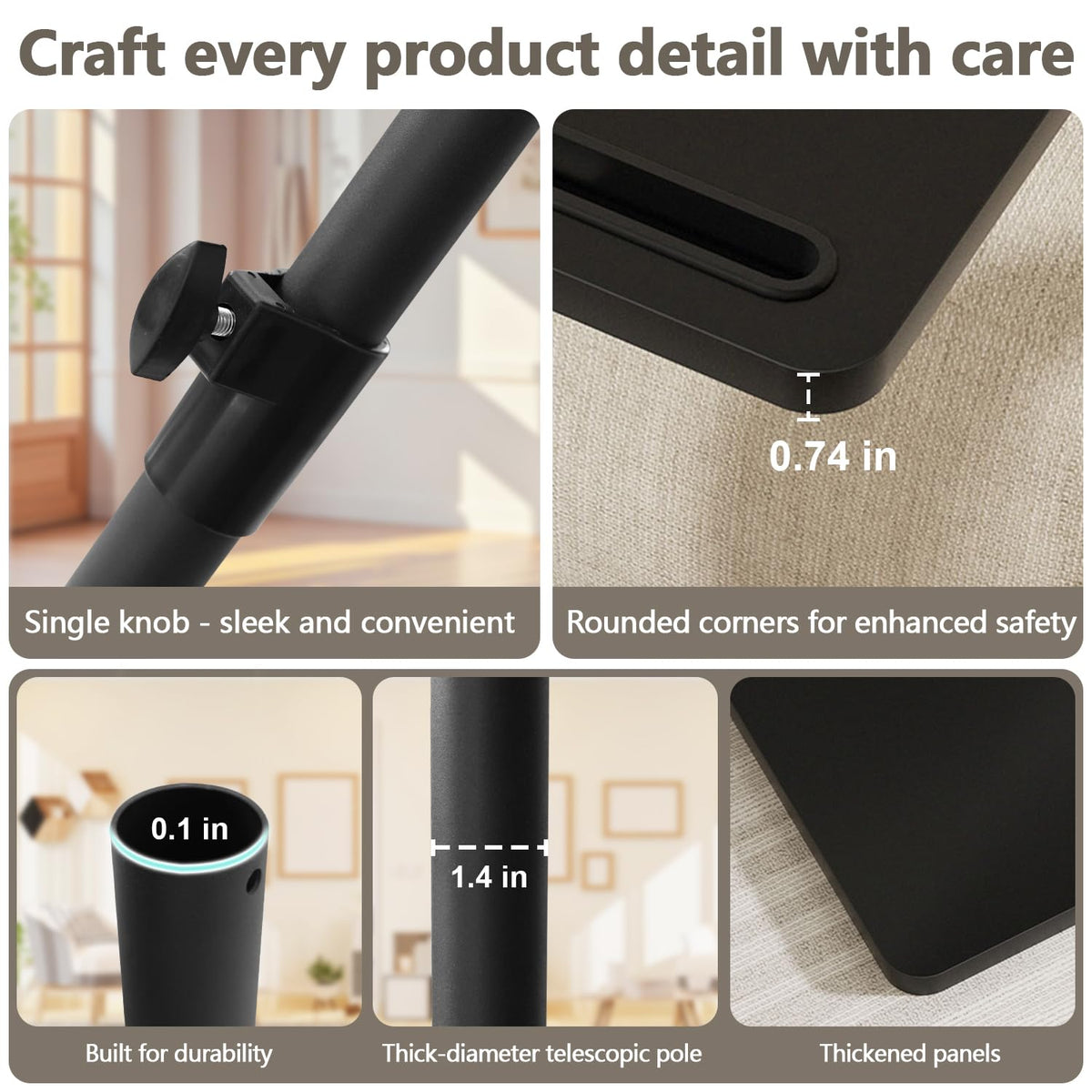YUHFERA armrest tray features a built-in tablet slot for easy streaming