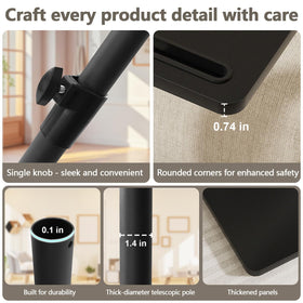 YUHFERA armrest tray features a built-in tablet slot for easy streaming