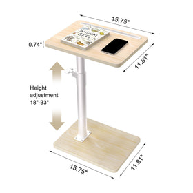YUHFERA tray table features 360° swivel for easy reach and convenient turning from a chair.