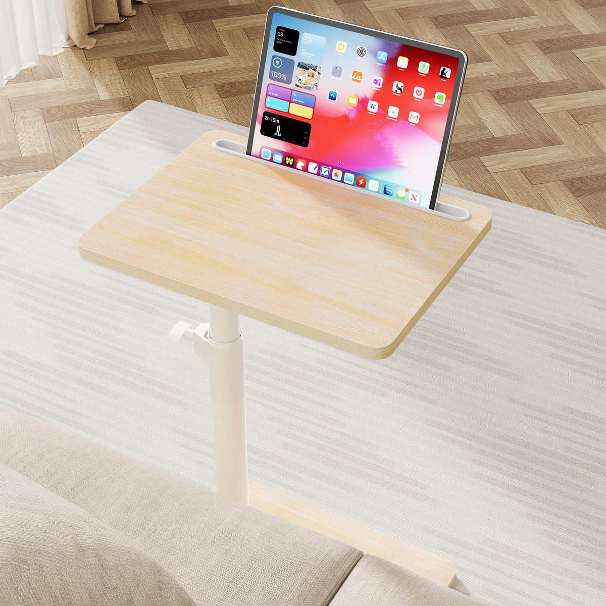 YUHFERA end table uses sustainable wood for a warm, mid-century modern look.