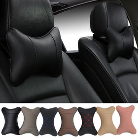 Yuhuru car neck pillow front view provides comfortable neck support for drives