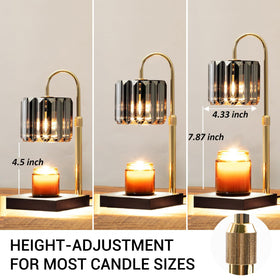 Yuichoy Candle Warmer Lamp adjustable height fits jars of various sizes