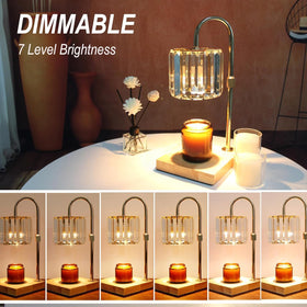 Close-up of dimmable brightness on Yuichoy warmer for mood control